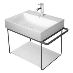Duravit DuraSquare Metallkonsole 451x665x400mm, Mattschwarz, unter Waschtisch mit H... DURAVIT-0031024600 4053424418230 (Abb. 1)