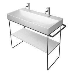Duravit DuraSquare Metallkonsole 451x1063x740-790mm variabel, Mattschwarz, bodenste... DURAVIT-0031034600 4053424418285 (Abb. 1)