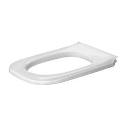 Duravit D-Code WC-Sitzring, Weiß glänzend, verlängert, Edelstahl-Scharniere, 361x42... DURAVIT-0060710000 4021534950025 (Abb. 1)