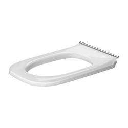 Duravit D-Code WC-Sitzring, Weiß glänzend, 368x42x496mm verlängert, Winkelpuffer, d... DURAVIT-0060910000 4021534949234 (Abb. 1)