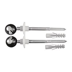 Duravit Befestigung für Wand-WC und Wand-Bidet Abdeckkappen, Chrom... DURAVIT-0065001000 4021534010170 (Abb. 1)