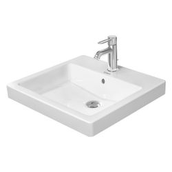 Duravit Vero Einbauwaschtisch 465x500x170mm, Weiß Hochglanz, mit HLB/Überlauf, 1 HL... DURAVIT-0315500000 4021534894589 (Abb. 1)