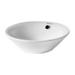 Duravit Starck 1 Aufsatzbecken 330mm, Weiß Hochglanz, WonderGliss, rund, ohne HLB,... DURAVIT-04083300001 4021534183911 (Abb. 1)