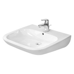 Duravit D-Code Waschtisch 555x600x155mm wandhäng., Weiß Hochglanz, Rechteckig, 1 Wa... DURAVIT-2312600000 4021534686504 (Abb. 1)