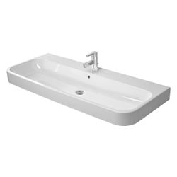 Duravit Happy D.2 Waschtisch 505x1200x170mm, WonderGliss, Weiß Hochglanz, Rechteck... DURAVIT-23181200001 4021534953255 (Abb. 1)