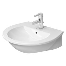 Duravit Waschtisch Darling New 480x550x175mm wandh. Weiß Hochglanz, Halbrund, Wond... DURAVIT-26215500001 4021534606120 (Abb. 1)