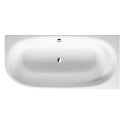Duravit Cape Cod Badewanne 510x900x1900mm, Mattweiß, Halbrund, Ecke R, 1 Rücke... DURAVIT-700363000000000 4021534986468 (Abb. 1)