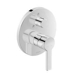 Duravit B.2 Einhebel-Wannenmischer Unterputz, 2 Verbraucher, Chrom, Sicherungsk. ... DURAVIT-B25210018010 7612158495411 (Abb. 1)