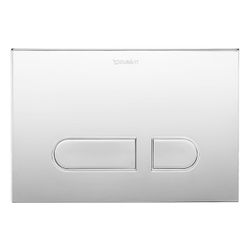 Duravit DuraSystem A1 Betätigungsplatte mechanisch für WC Dual Flush Aufgesetzt/F... DURAVIT-WD5001021000 4053424507309 (Abb. 1)