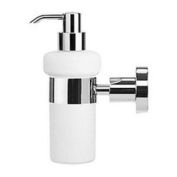 Duravit D-Code Seifenspender 145x69x220mm, Chrom/Mattweiß, Glas/Messing, Schraubbef... DURAVIT-0099161000 4021534576591 (Abb. 1)
