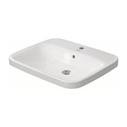 Duravit DuraStyle Einbauwaschtisch 495x615x170mm, Weiß Hochglanz, WonderGliss, mit... DURAVIT-03746200001 4021534897856 (Abb. 1)