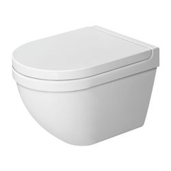 Duravit Starck 3 WC-Sitz D-shaped, Weiß Hochglanz 370x38x436mm, ohne Absenkautomati... DURAVIT-0063810000 4021534224171 (Abb. 1)