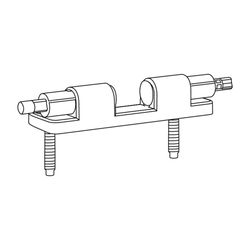 Duravit Scharnier-Set für WC-Sitz mit Absenkautomatik, Edelstahl, 0061681000... DURAVIT-0061681000 4021534810497 (Abb. 1)