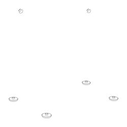 Duravit Puffersatz für WC-Sitz Darling Dellarco, Duraplus, Happy D.... DURAVIT-1001460000 4021534129353 (Abb. 1)