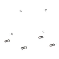 Duravit Puffersatz für WC-Sitz 2nd floor, Starck X, PuraVida, Vero, Weiß... DURAVIT-1001770000 4021534168765 (Abb. 1)