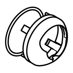 Duravit Kappe für Wanne, Brause, Waschtisch, Unterputz, Ersatzteil Armaturen... DURAVIT-T537689 7612158493165 (Abb. 1)