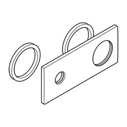 Duravit Rosette für Waschtischmischer, Unterputz... DURAVIT-T537691 7612158493202 (Abb. 1)