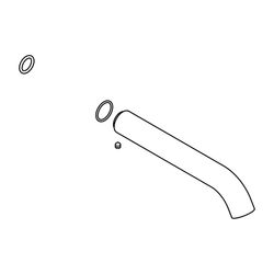 Duravit Auslauf verlängert für Waschtischmischer, Unterputz... DURAVIT-T537694 7612158493233 (Abb. 1)