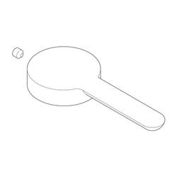 Duravit Hebelset komplett für Waschtisch und Bidet, Ersatzteil Armaturen... DURAVIT-T537696 7612158493257 (Abb. 1)