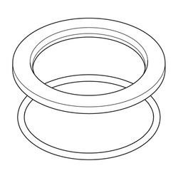 Duravit Rosette zu Waschtisch, T537708... DURAVIT-T537708 7612158493295 (Abb. 1)