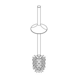 Duravit Starck T Ersatzteil WC Accessoires Bürstenkopf mit Stiel, 1004703400... DURAVIT-1004703400 4067116087161 (Abb. 1)