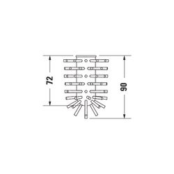 Duravit Bürstenkopf Starck T 64x64x90mm, Ersatzteil für WC Accessoires... DURAVIT-1004710000 4053424693972 (Abb. 1)