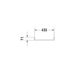 Duravit Universal Handtuchhalter 64x449x71mm, Chrom, Messing, 1 Arm, mit Befestigun... DURAVIT-0030291000 4053424031033 (Abb. 1)