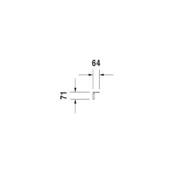 Duravit Universal Handtuchhalter 64x1009x71mm, Chrom, Messing, 1 Arm, mit Befestigu... DURAVIT-0030351000 4021534405792 (Abb. 1)