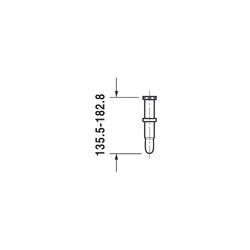Duravit Röhrensiphon Universal 1 1/4" mit verlängertem Ablaufrohr für Waschtische, ... DURAVIT-0050260000 4021534003370 (Abb. 1)