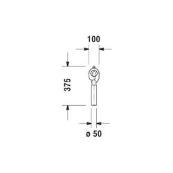 Duravit Absaugesiphon für Urinal Abgang innen senkrecht... DURAVIT-0051110000 4021534317712 (Abb. 1)