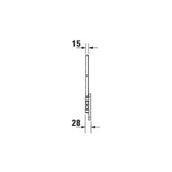 Duravit D-Code Kosmetikspiegel 330x203x310mm, Chrom, Optische Vergrößerung 3-fach, ... DURAVIT-0099121000 4021534389276 (Abb. 1)