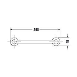 Duravit D-Code Wannengriff 98x284x34mm, Chrom... DURAVIT-0099141000 4021534576577 (Abb. 1)