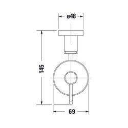 Duravit D-Code Seifenspender 145x69x220mm, Chrom/Mattweiß, Glas/Messing, Schraubbef... DURAVIT-0099161000 4021534576591 (Abb. 1)