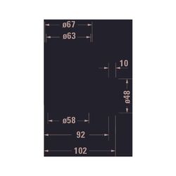Duravit D-Code Zahnputzbecher 102x118x97mm, Chrom/Mattweiß, Schraubbefestigung, wan... DURAVIT-0099201000 4021534636172 (Abb. 1)