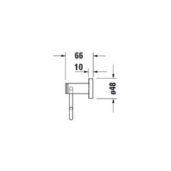Duravit D-Code Toilettenpapierhalter, Papierrollenhalter 165x165x99mm, Chrom, Schra... DURAVIT-0099261000 4021534636233 (Abb. 1)