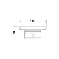 Duravit Karree Seifenschale 115x122x50mm, Chrom/Mattweiß, Messing/Glas, wandhängend... DURAVIT-0099521000 4021534901096 (Abb. 1)
