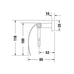 Duravit Karree Toilettenpapierhalter, Papierrollenhalter 138x138x115mm, Chrom... DURAVIT-0099551000 4021534901119 (Abb. 1)