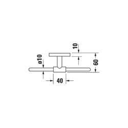 Duravit Karree Handtuchring 200x58x142mm, Chrom... DURAVIT-0099611000 4021534901218 (Abb. 1)