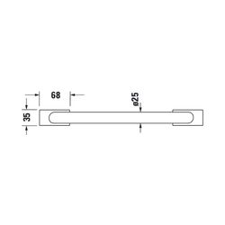Duravit Karree Wannengriff 368x75x35mm, Chrom... DURAVIT-0099631000 4021534901188 (Abb. 1)