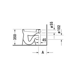 Duravit Design Classics Stand WC 390x300x350mm, Weiß Hochglanz, 6l, Flachspüler, of... DURAVIT-0106090000 4021534061806 (Abb. 1)