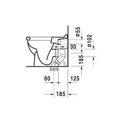 Duravit Starck 3 Stand WC 560x360x430mm, Weiß Hochglanz, 6l, Tiefspüler, geschlosse... DURAVIT-0124090000 4021534223792 (Abb. 1)