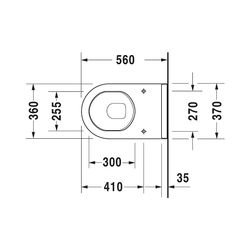 Duravit Starck 3 Stand WC 560x360x430mm, Weiß Hochglanz, 6l, Tiefspüler, geschlosse... DURAVIT-0124090000 4021534223792 (Abb. 1)