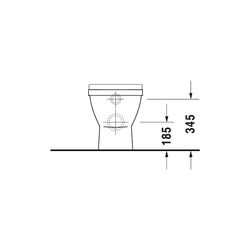 Duravit Starck 3 Stand WC 560x360x430mm, Weiß Hochglanz, 6l, Tiefspüler, geschlosse... DURAVIT-0124090000 4021534223792 (Abb. 1)