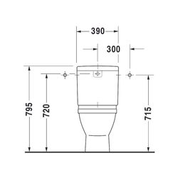 Duravit Starck 3 Stand WC für Kombination 655x370x430mm, Weiß Hochglanz, 6l, Tiefsp... DURAVIT-0126010000 4021534223976 (Abb. 1)