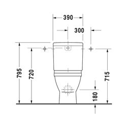 Duravit Starck 3 Stand WC für Kombination 655x370x430mm, Weiß Hochglanz, WonderGli... DURAVIT-01260900001 4021534224027 (Abb. 1)