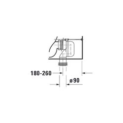 Duravit Starck 3 Stand WC für Kombination 660x370x430mm, Weiß Hochglanz, 6l, Tiefsp... DURAVIT-0128090000 4021534224096 (Abb. 1)