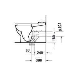 Duravit Starck 3 Stand WC für Kombination 660x370x430mm, Weiß Hochglanz, 6l, Tiefsp... DURAVIT-0128090000 4021534224096 (Abb. 1)