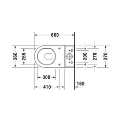 Duravit Starck 3 Stand WC für Kombination 660x370x430mm, Weiß Hochglanz, 6l, Tiefsp... DURAVIT-0128090000 4021534224096 (Abb. 1)