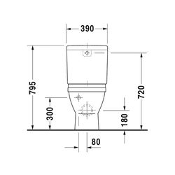 Duravit Starck 3 Stand WC für Kombination 660x370x430mm, Weiß Hochglanz, 6l, Tiefsp... DURAVIT-0128090000 4021534224096 (Abb. 1)