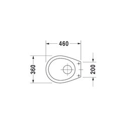 Duravit Design Classics Stand WC 460x360x420mm, Weiß Hochglanz, Wasserlos, senkrech... DURAVIT-0180010000 4021534063718 (Abb. 1)